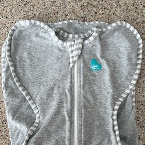 Love to Dream Striped Gray Sleep Sack
